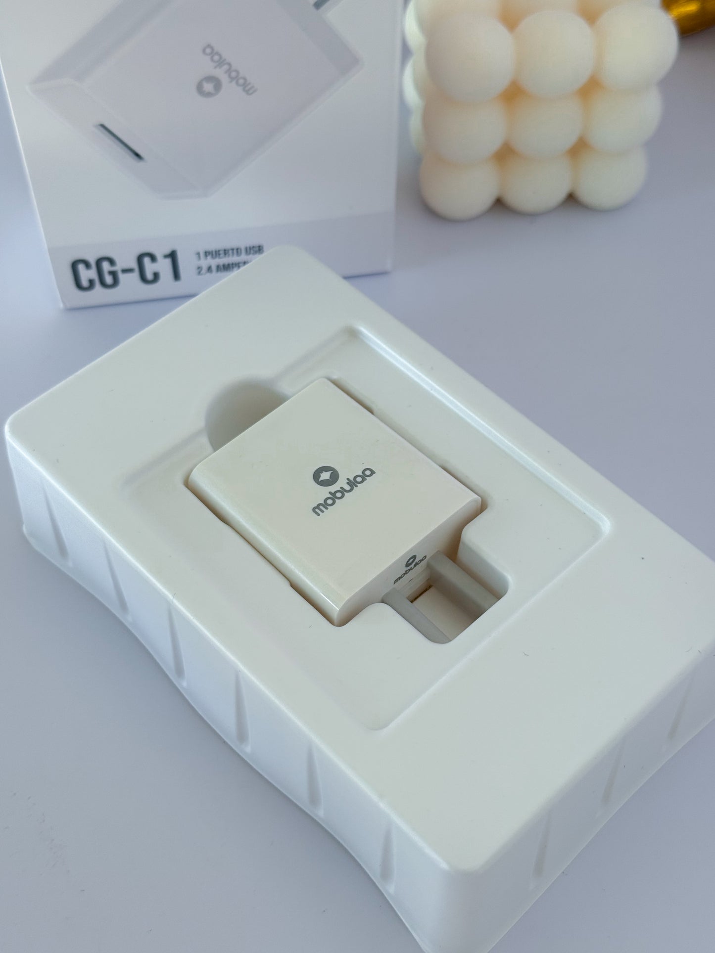 Cubo cargador para tus cables con carga magnética ✨🔋