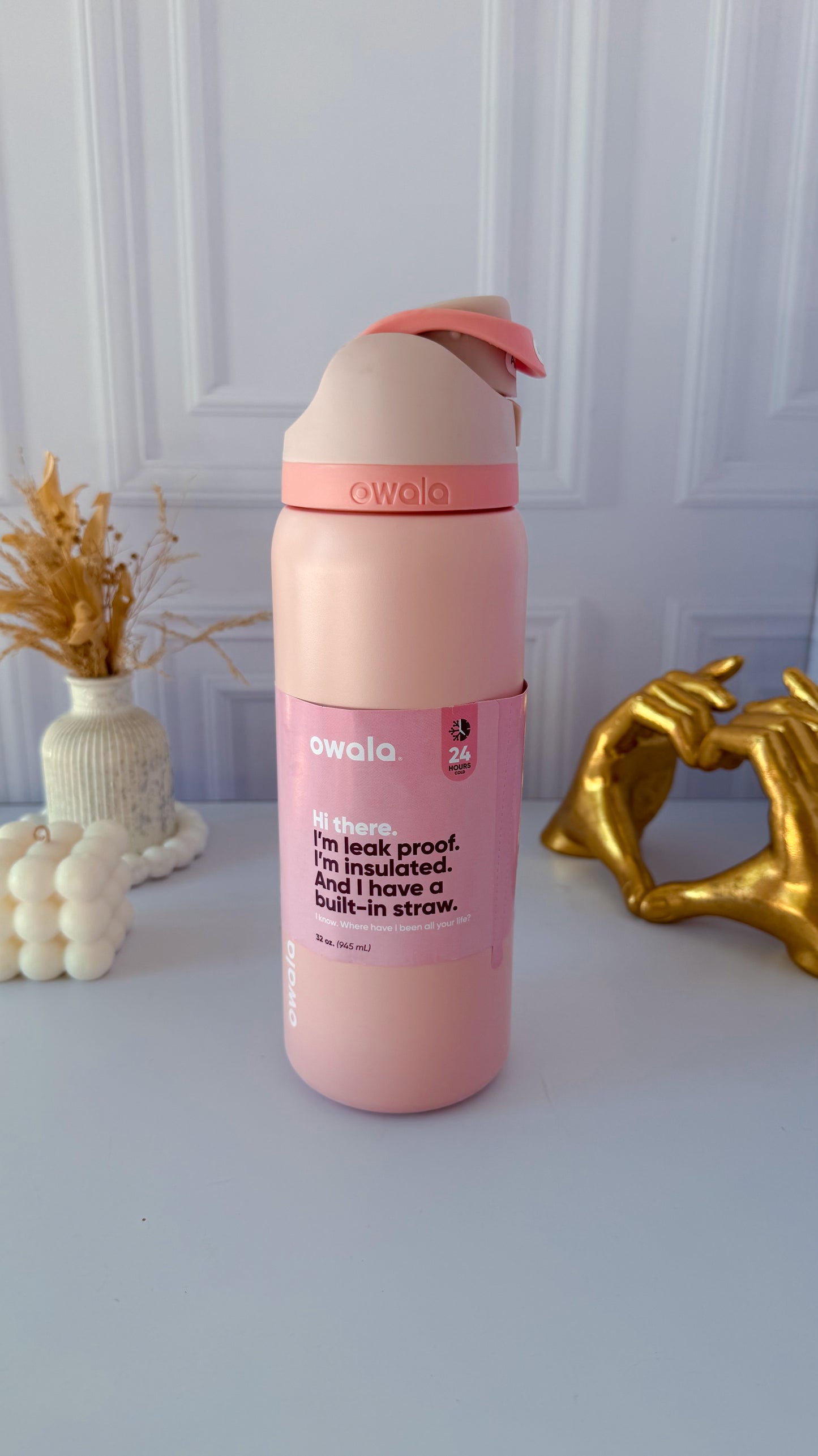 Termo Owala de 32OZ en rosado